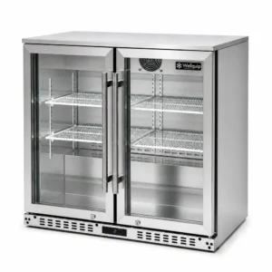 Stainless steel under bar fridge for cafés, offices, alfresco areas