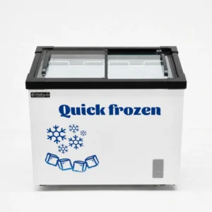 Island chest freezer with wide temperature settings