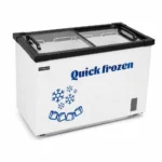Island chest freezer with wide temperature settings