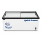 Island chest freezer with wide temperature settings