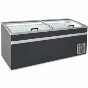 Commercial frozen merchandising freezer with digital control