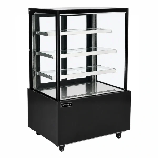 4-tier cake showcase fridge with LED lighting