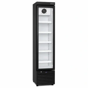 Energy efficient slimline glass door fridge