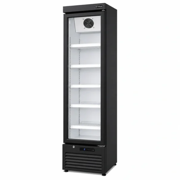 One door retail display fridge with LED lighting