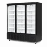 1650L commercial glass door display fridge for supermarkets