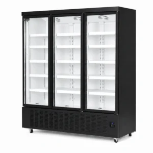 1650L commercial glass door display fridge for supermarkets