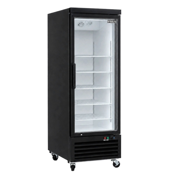 620L commercial glass door display freezer for supermarkets