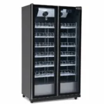Commercial glass door fridge for cafés and retail