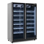 Commercial glass door fridge for cafés and retail