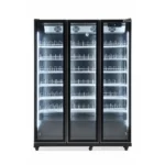 Commercial glass door fridge for cafés and retail