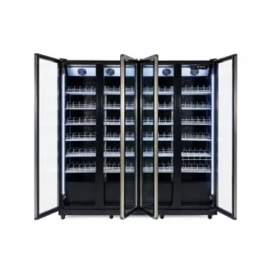 Commercial glass door fridge for cafés and retail