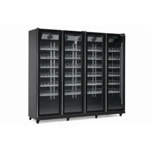 Commercial glass door fridge for cafés and retail