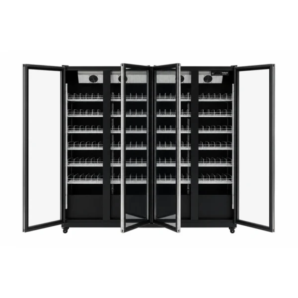 4 door display fridge with Low-E glass