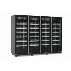 Commercial glass door fridge for cafés and retail