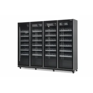 4 door display fridge with Low-E glass