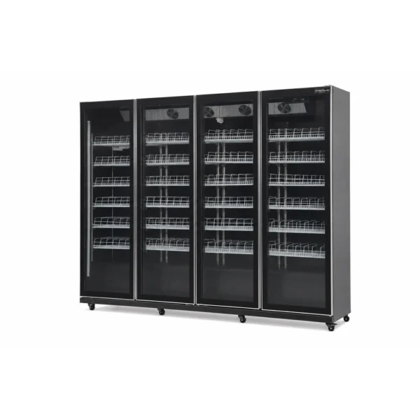 4 door display fridge with Low-E glass