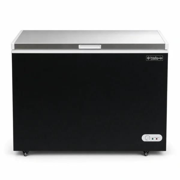 Wellquip KF25S chest freezer front view