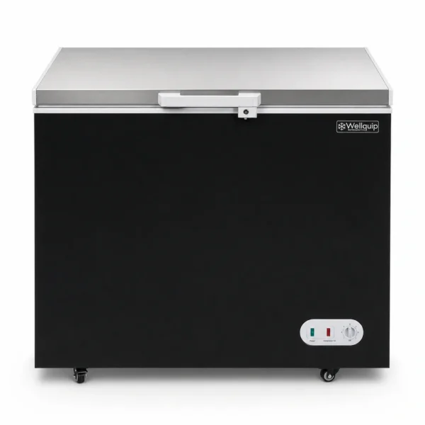Wellquip KF35S chest freezer front view