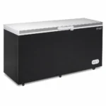 Black storage chest freezer for cafés, takeaway shops and compact kitchens