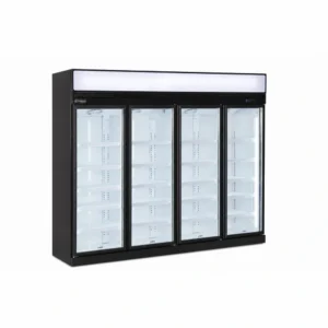 2100L commercial glass door display fridge for supermarkets