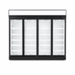 Wellquip 2100L 4 door upright display fridge front view