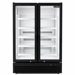 LG300A low-profile retail display fridge front view