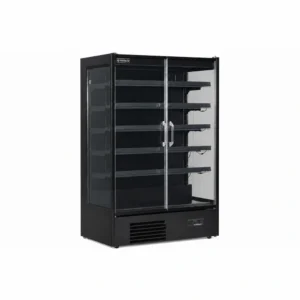 Commercial multideck display fridge with glass doors