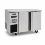 Commercial under bench freezer with stainless steel worktop