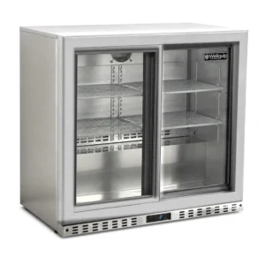 Stainless steel under bar fridge for cafés