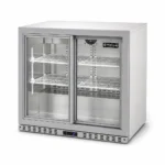 2 sliding door back bar fridge with LED lighting