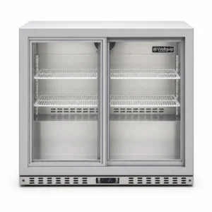 Wellquip BF230S stainless steel bar fridge front view