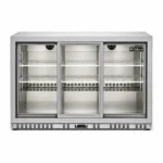 Wellquip BF350S stainless steel bar fridge front view