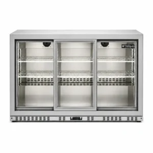 Wellquip BF350S stainless steel bar fridge front view