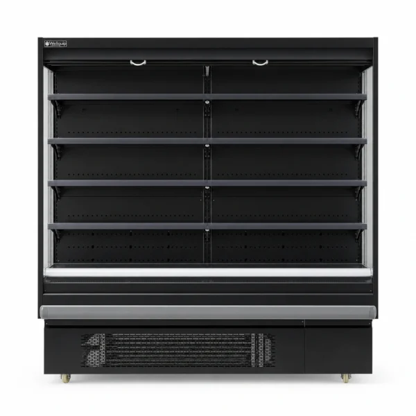 1900L retail open display fridge for supermarkets
