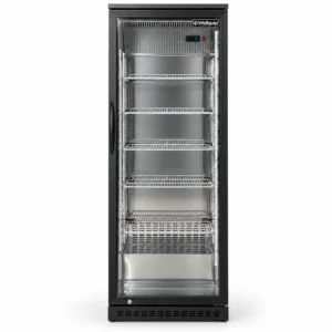 1 door upright bar fridge with LED lighting
