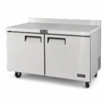 Wellquip USCB51 510L bench freezer with splashback