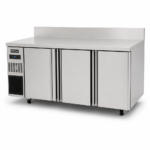 510L commercial kitchen freezer with splashback worktop