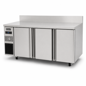 510L commercial kitchen freezer with splashback worktop