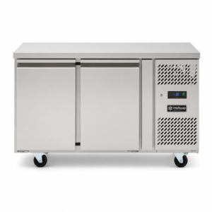 280L commercial kitchen under bench freezer front view